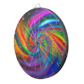 抽象芸術背景らせん状ソフトII ダーツボード (正面右)