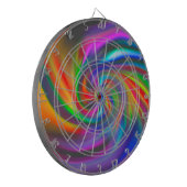 抽象芸術背景らせん状ソフトII ダーツボード (正面左)