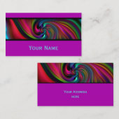 抽象芸術背景らせん状ソフトII +テキスト 名刺 (正面/裏面)