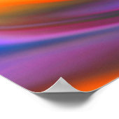 抽象芸術背景らせん状ソフトII ポスター (角)