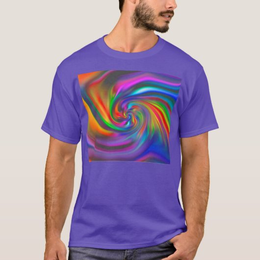 抽象芸術背景らせん状ソフトII Tシャツ (正面)