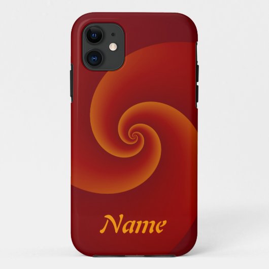 抽象芸術背景らせん状ソフトIII +テキスト Case-Mate iPhoneケース (裏面)