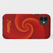 抽象芸術背景らせん状ソフトIII +テキスト Case-Mate iPhoneケース (裏面(横))