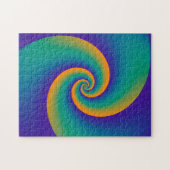 抽象芸術背景らせん状ソフトV ジグソーパズル (横)