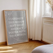 抽象芸術背景カスタムウェディングポスターグレー ポスター