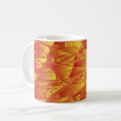 抽象芸術背景クリエイティブヴィンテージの背景 コーヒーマグカップ (正面左)