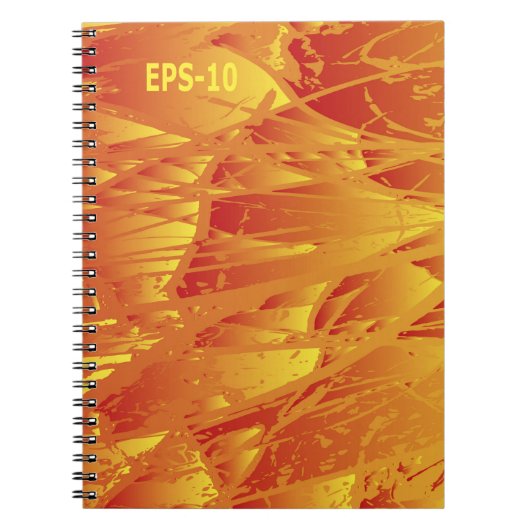 抽象芸術背景クリエイティブヴィンテージの背景 ノートブック (正面)