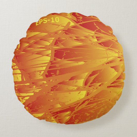 抽象芸術背景クリエイティブヴィンテージの背景 ラウンドクッション (正面)