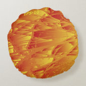 抽象芸術背景クリエイティブヴィンテージの背景 ラウンドクッション (裏面)