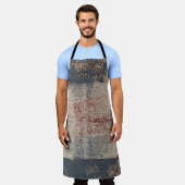 抽象芸術背景グランジヴィンテージテクスチャ エプロン (着用した状態)