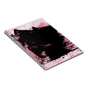 抽象芸術背景グランジヴィンテージテクスチャ ノートブック (右側)
