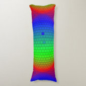 抽象芸術背景スペクトル光 ボディピロー (正面縦)