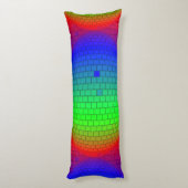 抽象芸術背景スペクトル光 ボディピロー (裏面 (縦))