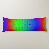 抽象芸術背景スペクトル光 ボディピロー (正面)