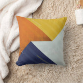 抽象芸術背景テクスグランジチャ三角図形 クッション (ブランケット)