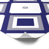 抽象芸術背景幾何学的装飾ヴィンテージp ポスター (角)