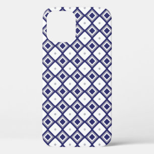 抽象芸術背景幾何学的装飾ヴィンテージp iPhone 12ケース