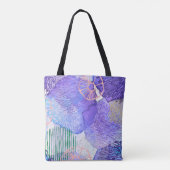 抽象芸術背景水色 トートバッグ (裏面)