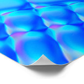 抽象芸術背景波状カラフルデザイン壁紙 ポスター (角)