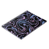 抽象芸術背景液体大理石。背景インフルエンザ ノートブック (左側)