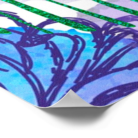 抽象芸術背景色 ポスター (角)