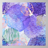 抽象芸術背景色 ポスター (正面)