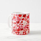 抽象芸術背景装飾 コーヒーマグカップ (正面左)