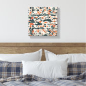 抽象芸術背景 キャンバスプリント (インサイチュ (寝室))