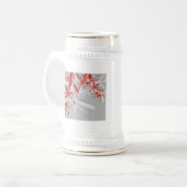 抽象芸術背景 ビールジョッキ (正面左)