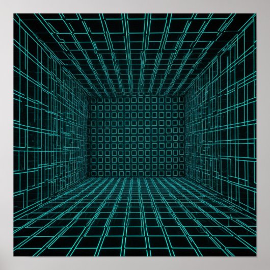 抽象芸術背景 ポスター (正面)