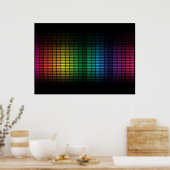 抽象芸術背景 ポスター (キッチン)