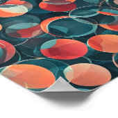 抽象芸術背景 ポスター (角)