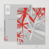 抽象芸術背景 ポストカード (正面/裏面)