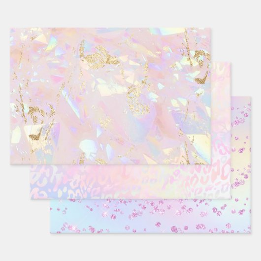 抽象芸術背景 ラッピングペーパーシート (セット)