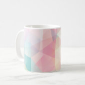 抽象芸術背景(三角波) コーヒーマグカップ (正面左)