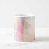 抽象芸術背景(三角波) コーヒーマグカップ (中央)