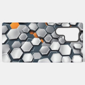 抽象芸術背景（六角形） SAMSUNG GALAXYケース (裏面横)