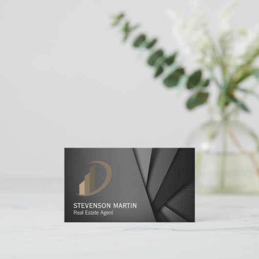 抽象芸術背景 名刺 (スタンド正面)