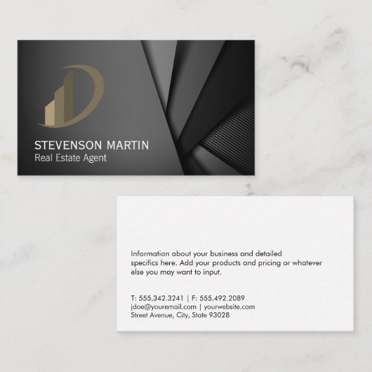 抽象芸術背景 名刺 (正面/裏面)