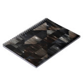 抽象芸術背景。灰色モザイクイラストレーションdigi ノートブック (左側)