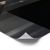 抽象芸術背景。灰色モザイクイラストレーションdigi ポスター (角)