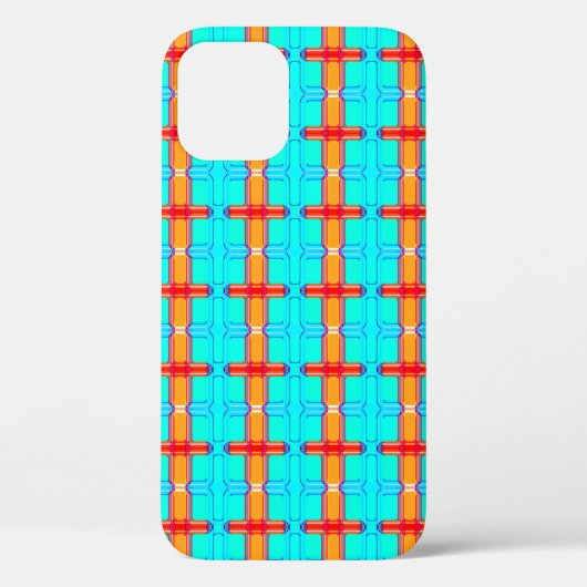 抽象芸術背景 |色数々ののギンガムパターン Case-Mate iPhoneケース (裏面)