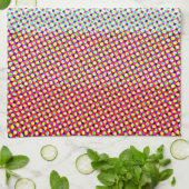 抽象芸術脈動プライド国旗 キッチンタオル (折り畳み)