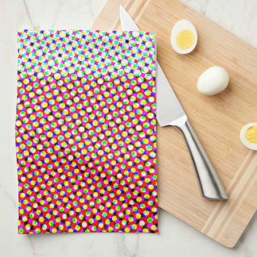 抽象芸術脈動プライド国旗 キッチンタオル (四つ折り)