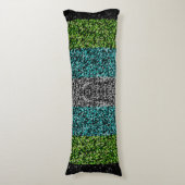 抽象芸術脈動プライド国旗 ボディピロー (正面縦)