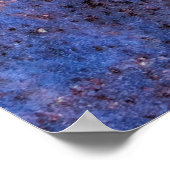 抽象芸術腐食したカラフル錆びた金属背景 ポスター (角)