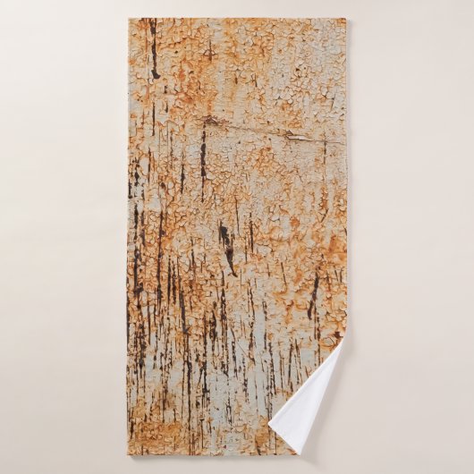 抽象芸術腐食カラフル錆びの金属背景 バスタオル (バスタオル)