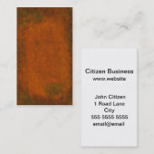 抽象芸術腐食金属抽象芸術組織 名刺 (正面/裏面)