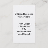 抽象芸術腐食金属抽象芸術組織 名刺 (裏面)