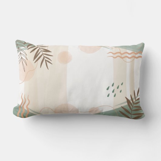 抽象芸術腰枕 ランバークッション (正面)